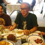 Después de conocer el Estudio y de ver nuestro trabajo, Mazaki comió con nosotros una rica comida que nuestro Chef Angel Romero, le preparó especialmente para él.