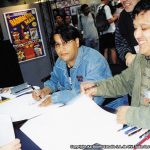 Horacio Sandoval y Óscar González Loyo, fueron llamados al stand de Bongo Comics, en la Comic Con de San Diego, para autografiar y realizar sketches de los personajes a los fans de la familia amarilla.