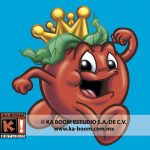 Realizamos la mascota de Consomate el Rey del Tomate para Nestlé, en este caso Óscar González Loyo fue el que diseño el personaje y Tonatiuh Rocha puso el color.