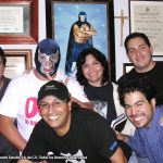 Hace unos años, realizamos el cómic de Blue Demon Jr., Susy Romero hizo el guión, Horacio Sandoval el dibujo y Tonatiuh Rocha el color. Convivimos mucho con el gran luchador, fuimos juntos a eventos y a expos, fue genial.