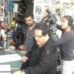 Amigos de Alta Definición, enviados por Álvaro Cueva, vinieron a ¡Ka-Boom! Estudio para entrevistarnos y grabarnos para el Especial de los Simpson a través de Proyecto 40.